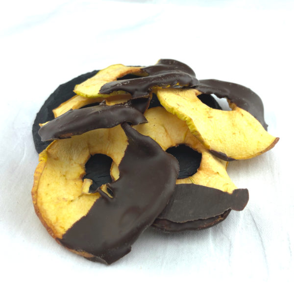 Pommes Séchées au Chocolat Noir